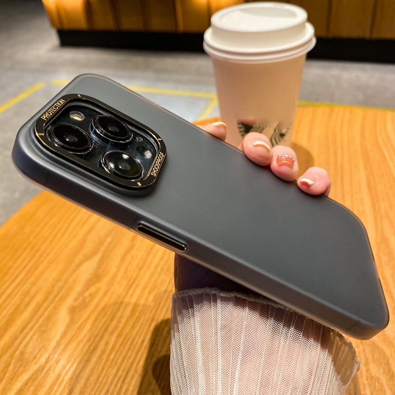 Shockproof Metal Camera Frame Case For Iphone 14 Pro Max 13 12 Pro Max Armor Matte Transparent Back Cover For Iphone 14 Cases