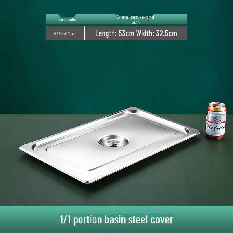 Quadratische Servierschüssel aus Edelstahl mit Deckel für Fast Food, Milchtee, Gewürze oder Hot Pot