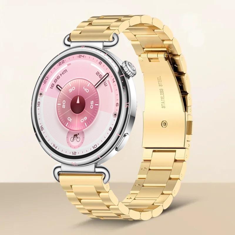 18mm Stainless Steel Strap For Huawei Watch GT6-5-4 41mm Metal Women High-end Band For Huawei Watch 5/GT5Pro 42mm Xiaomi S4 41mm