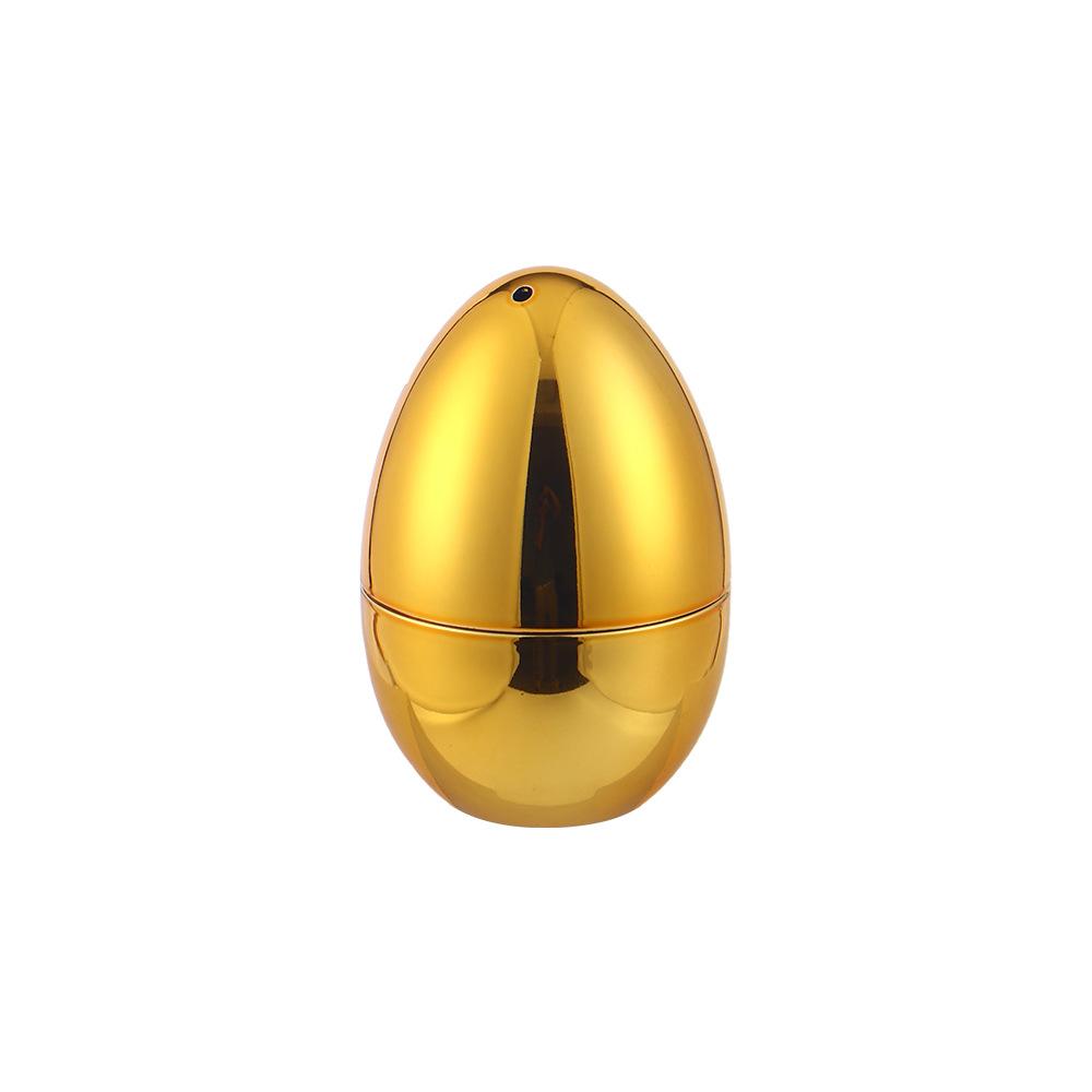 Creative Egg-shaped Toothpick Jar Electroplating Plastic Gold and Silver Toothpick Box Storage Box Ornaments Home Decoration