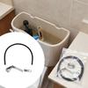 3Pack Easy Installation Flushing Tube Clamps And Flexible Overflow Replacement Refill Tube and Clamps Accessory