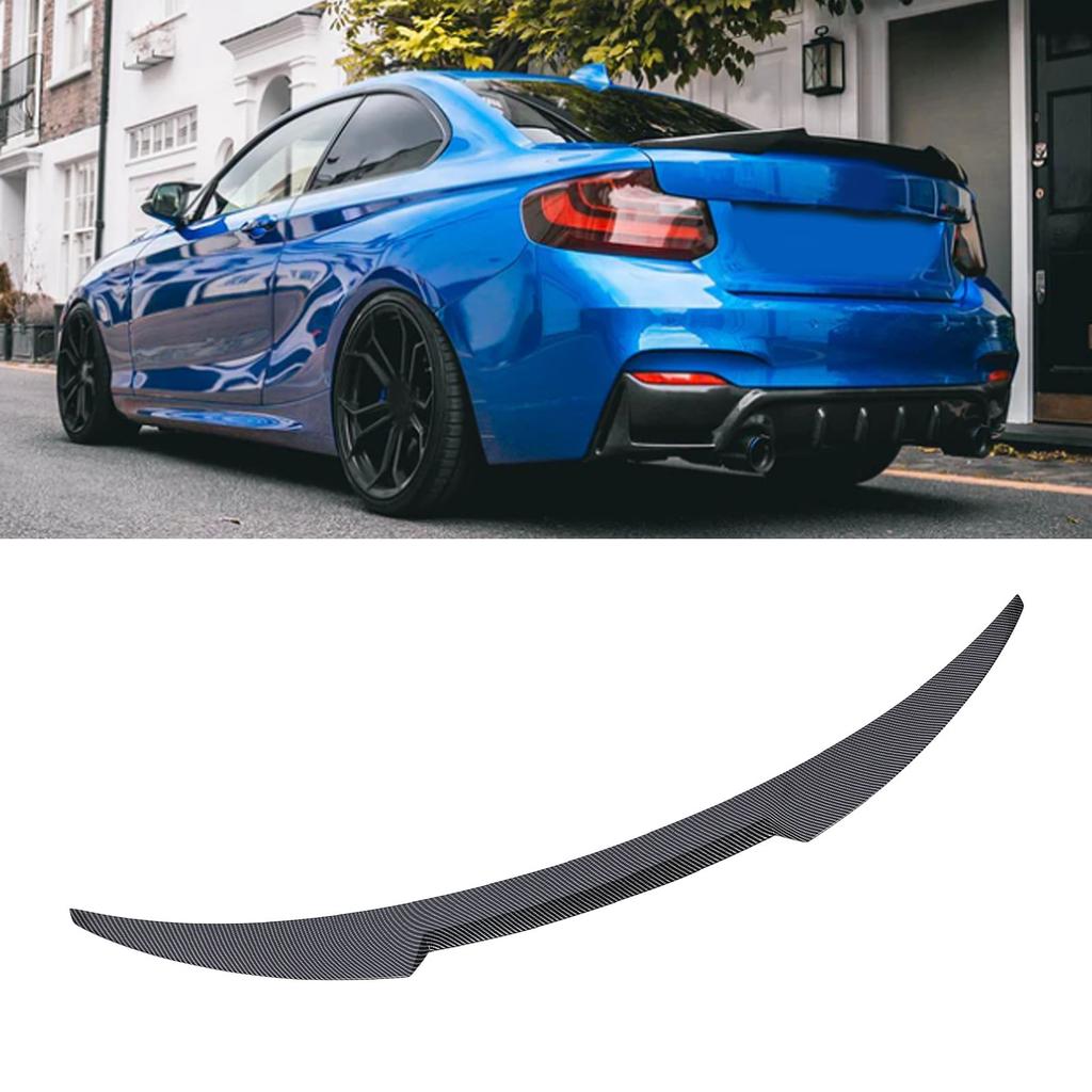 Rear Spoiler ABS Plastic M4 Sporty Appearance Tail Spoiler Wing for 2 Series F22 M2 F87 2014 to 2019
