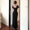 Women's New Chinese Improved Cheongsam Waist Split Dress