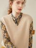 Women's Cashmere V-Neck Sleeveless Vest & Shawl Knit Sweater - Autumn/Winter Collection