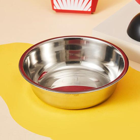 Elevated Pet Bowl Stainless Steel Raised Dog Bowl Reduces Discomfort Cute Cat Bowl with Stable Non-Slip Base for Food Water