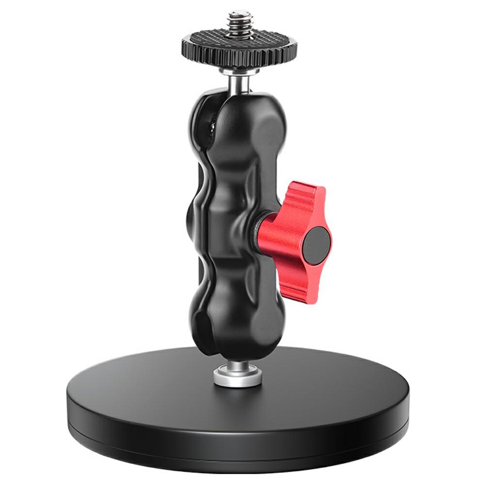 FLYMILE Action Camera Magnetic Mount Dual Ball Head Camera Stand Holder A