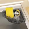 Sink Drain Basket Sink Food Catcher Corner Basket Magnetic Suction Drainage Triangle Drying Rack No-Drill Kitchen Cleaning Drain