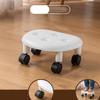 Low Roller Seating PU   Plastic Structure Movable   Wheels Stool for Living Room Baby Room