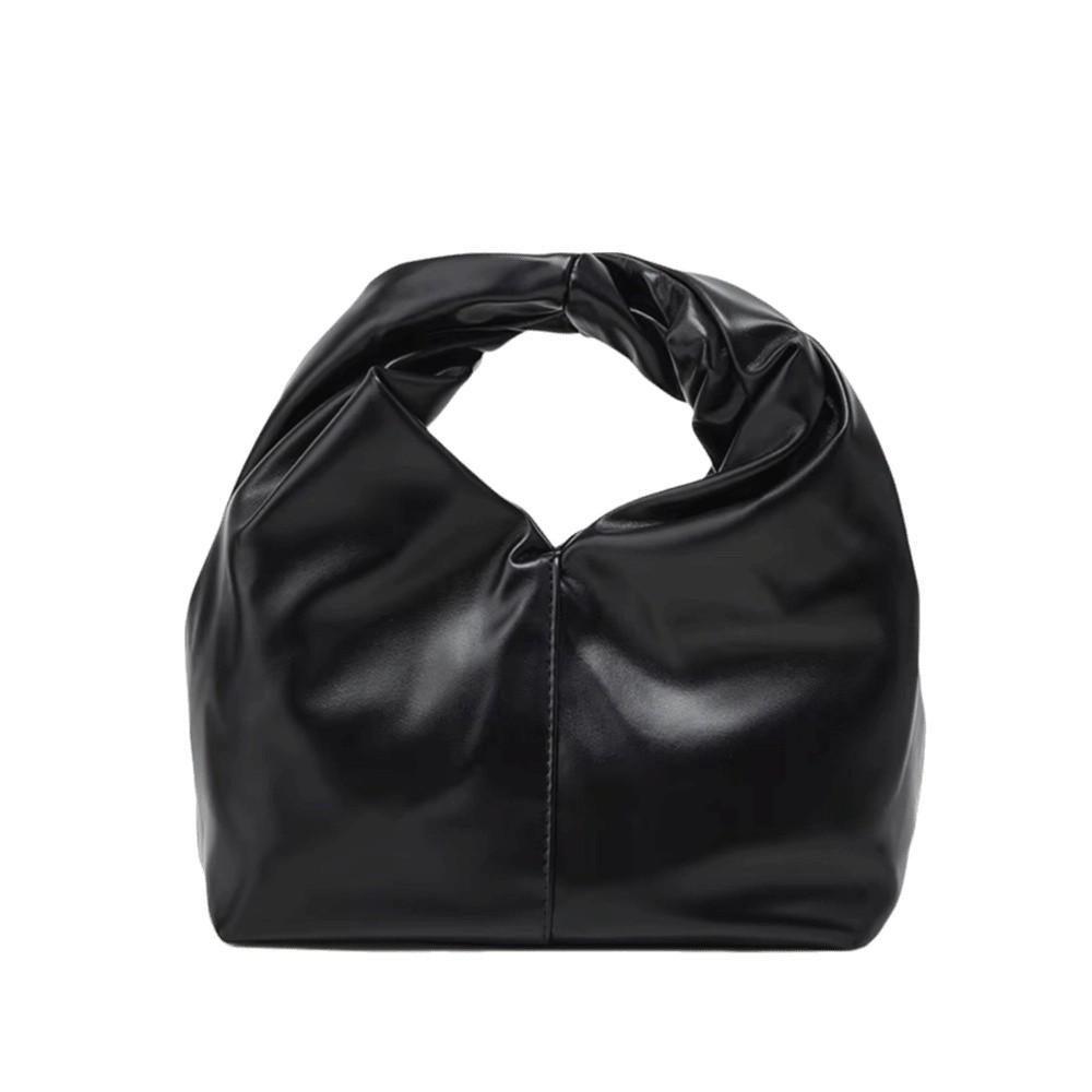 

Solid Color Women s Handbag Large Capacity Tote Bag Stylish Armpit Bag Outdoor чёрный