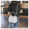pr p a oen's winter new trend ashion ollege style tote bag large capacity shoulder hair bag