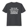 Mens This Is My Human Costume I M Really A Couch T Shirt Black X Large vintage Washed designer clothes Slightly Soft Stretched