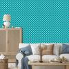 Soft Dots Wallpaper, Turquoise for Living Room and Bedroom 50x1000