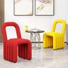 Simple Home Dopamine Dining Chair: Stylish Leisure Backrest and Creative Makeup Stool