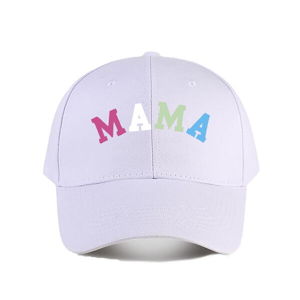 Colorful MAMA Vinyl Wall Decor Baseball Cap Fashion Unisex Sunhat Womens Outdoor Sports Snapback Cap