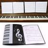 Muziekmap 6-pagina A4 Piano Muziekmap Drievoudig, 6-pagina Uitbreidbare Piano Arrangementenmap 4-delige Set
