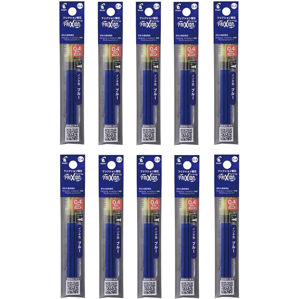 PILOT 10LFRF243L Ballpoint Pen Refills, Friction Refills, LFRF, 0.4mm, Blue, Pack of 3