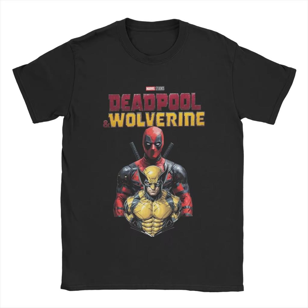 Genuine Deadpool & Wolverine T-Shirt Men's And Women's Cotton Fashion T-Shirt Short Sleeve Clothing SummerJacket