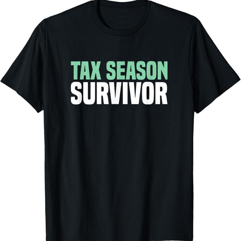 Saison fiscale survivant taxes comptable comptable t-shirt S разноцветный