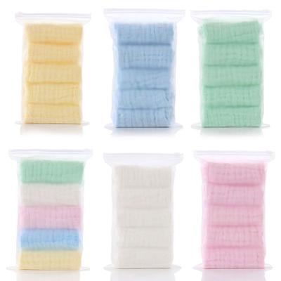 5 teile/los Baby Taschentuch Quadrat Gesicht Handtuch Musselin Infant Gesicht Handtuch Wischen Tuch