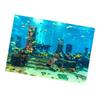 Coral Aquarium Background Underwater Poster Fish Tank Wall Decorations Sticker 61 x 30cm