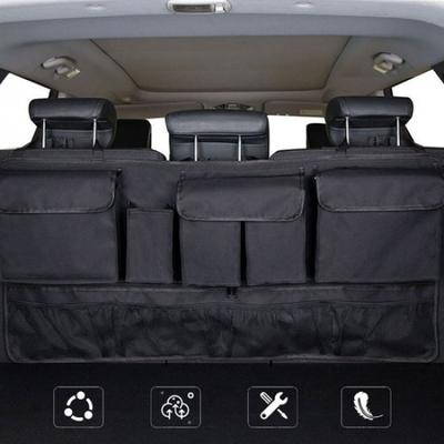 Black Car Auto Cargo Net Pocket Organizer Hanging Seat Storage Bag Accessories