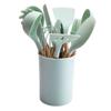 Creative Non-stick Silicone Cookware Set with Wooden Handles
