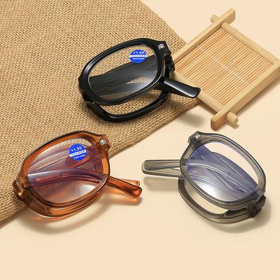 Fashion Portable Folding Reading Glasses Women Eyewear Anti Blue Light Presbyopia Hyperopia Reading Eyeglasses +1.0 +1.5 To +4.0