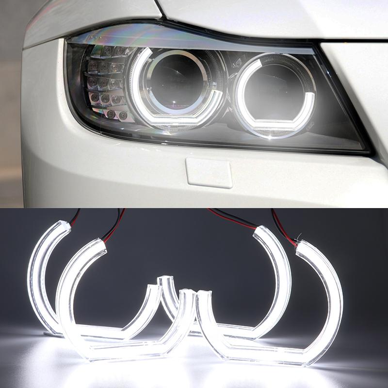 LED Angel Eyes For BMW E92 E90 E60 F30 F31 E82 F10 F11 x5 x6 E53 E70 E65 Car Lights Accessories 3D DTM LCI Style Acrylic
