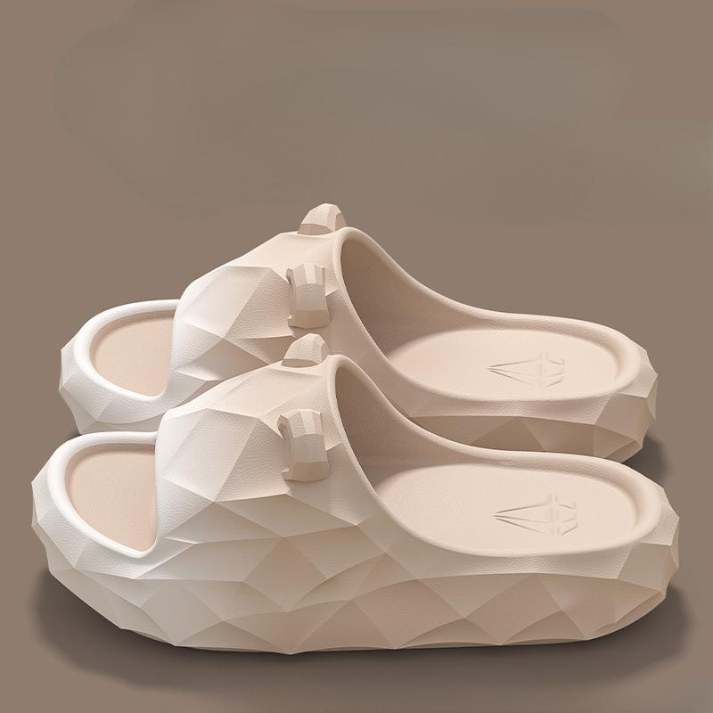 

Anti-odor Slippers for Men - New Style Indoor Home Shoes with Thick Sole and Anti-slip Properties Fits 39-40 абрикосовий