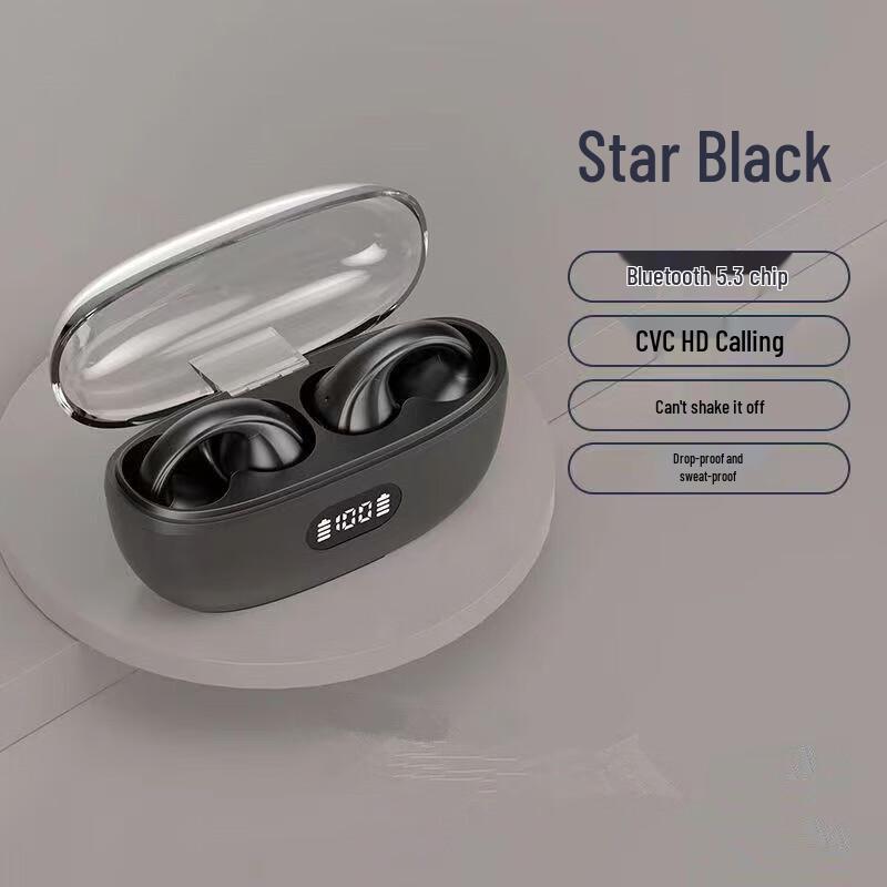 SMEBERT A8 Clip-on Open-Ear Bluetooth Sports Earbuds