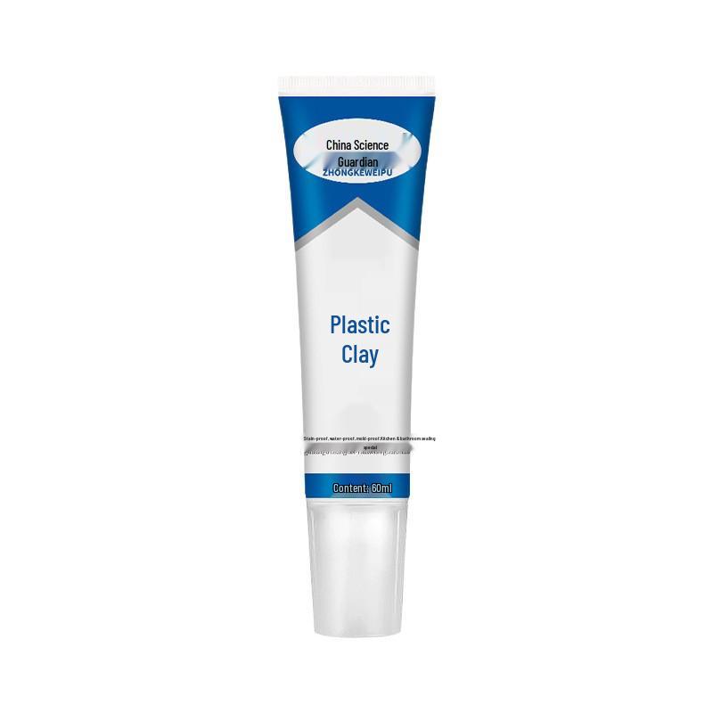 Waterproof Anti-Mold Sealant for Kitchen & Bathroom: High Viscosity Plastic Steel Clay Grout Filler for Sinks and Glass.