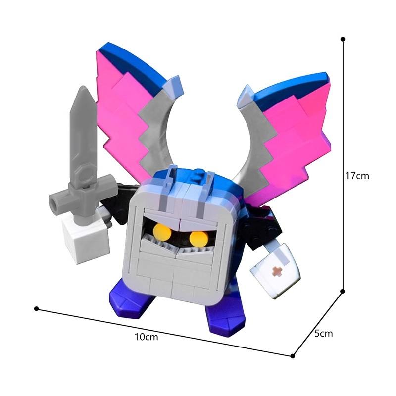 MOC Hot Game Animated Character Cute Kirbys Building Blocks Model Adeline Knight Emperor Cartoon Doll DIY Kids Toy Birthday Gift
