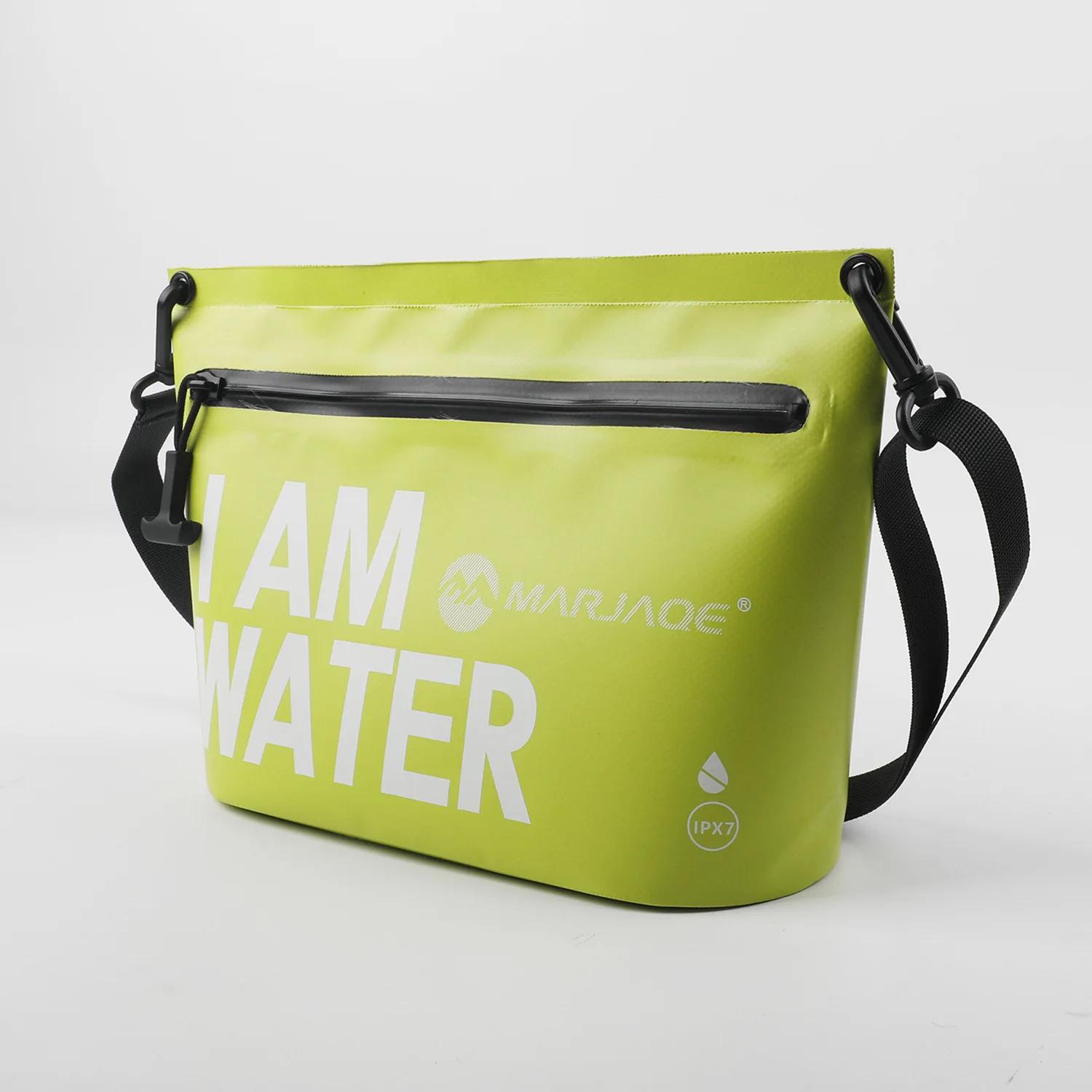 

Airtight waterproof hold bag Toiletry Rafting beach swimming bag Waterproof IPX7 shoulder waterproof bag Riding зелений