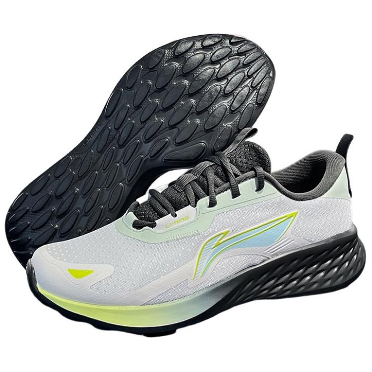 Li-Ning Módní Pohodlné Protiskluzové Odolné proti Opotřebení Nízké Neformální Běžecké Boty Unisex Tenisky Šedá Zelená Černá ARSU127-3