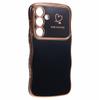 For Samsung Galaxy S25+ Case Love Hearts TPU Phone Cover Curly Wave Frame Large Window