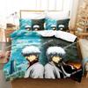3D Gintama Anime Gintoki Sakata Bedding Set Printed Bed Set With Pillowcase Duvet Cover Soft Single Double Queen Super King Size
