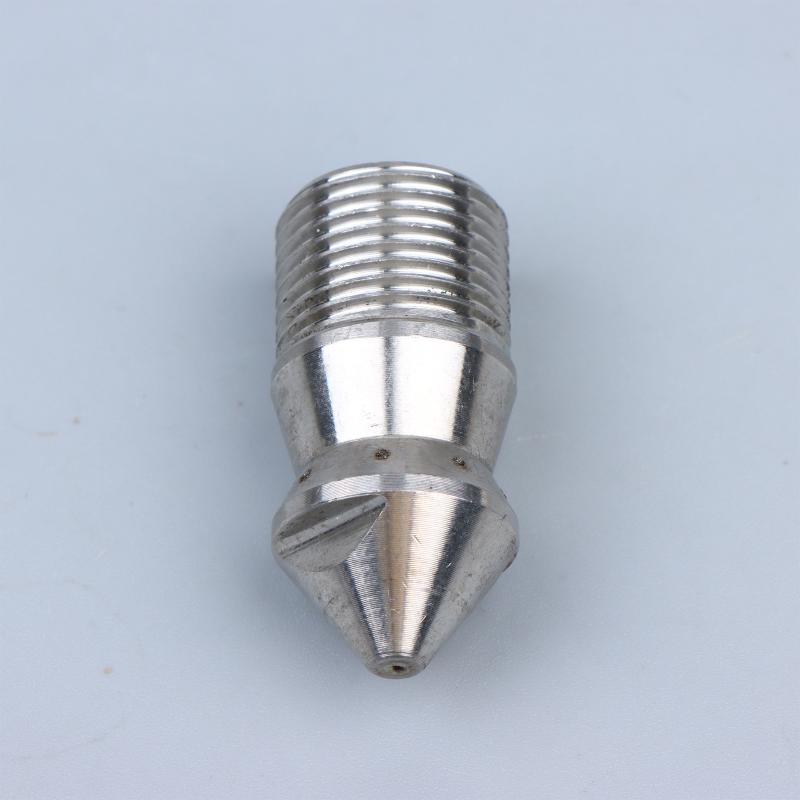 Rear Hole Cleaning Nozzle, Pressure Washer, Drain Sewer, Pipe Spray Nozzle, Rotary Clearning Nozzle, 3/8 "