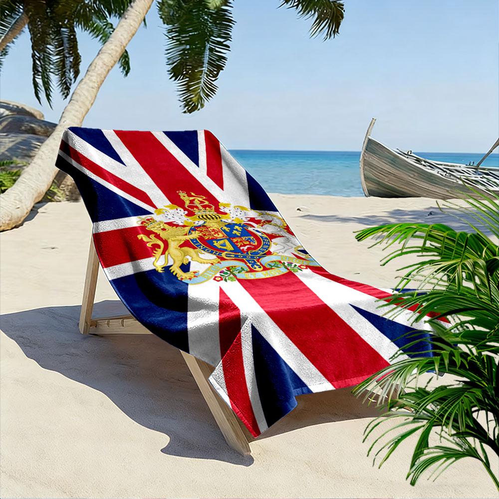 British Royal Emblem Towel A must-have beach towel for beach travel