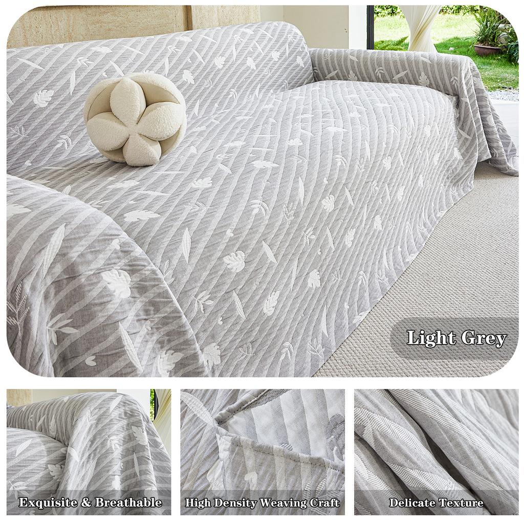 Extra Large Wide Three Layer Air Fiber Blanket Sofa Cover Universal For All Seasons Machine Washable Sofa Slipcover Sofa Protector