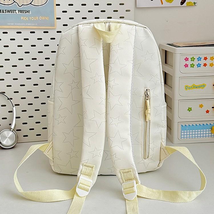 Zaino per la scuola Zaino per studenti di alto valore Zaino con stampa di stelle Zaino di grande capacità Zaino casual semplice e leggero