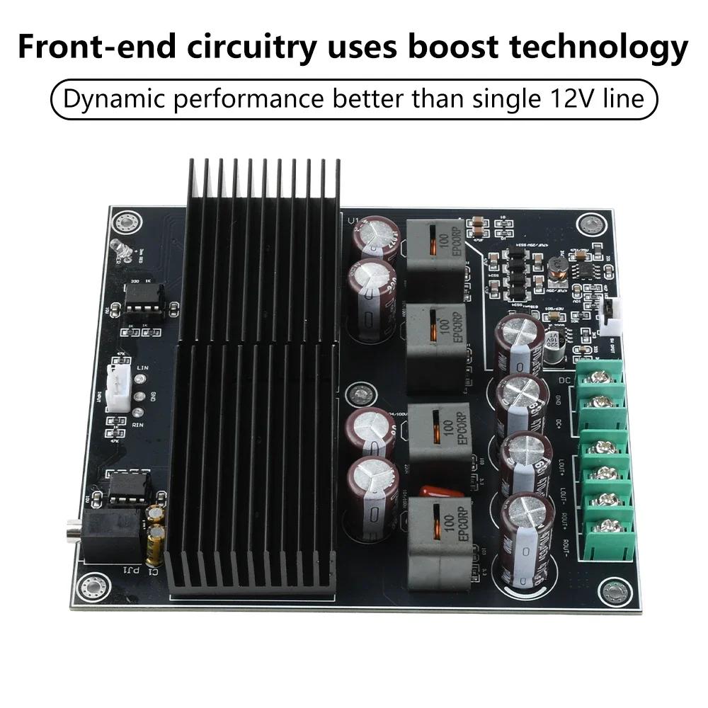 DC 19-50V Stereo Dual Channel Amplifier Board 600W+600W Hifi Dual Core Tpa3255 Amplifier Module