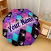 Custom Text Automatic 8 Bone Umbrella, Portable Sun Rain Protection UmbrellaKuromi