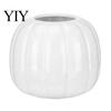 Layered Design Vases for Balcony 5.5 Inch Resin White Vase, Modern Minimalist Tabletop Flower Nordic Style Decor Items Conference Rooms Decorative