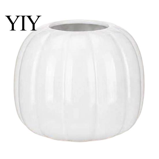 Layered Design Vases for Balcony 5.5 Inch Resin White Vase, Modern Minimalist Tabletop Flower Nordic Style Decor Items Conference Rooms Decorative