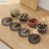 Stackable Airtight Food Storage Jars, Clear Plastic Spice Containers with Lids for Kitchen Pantry