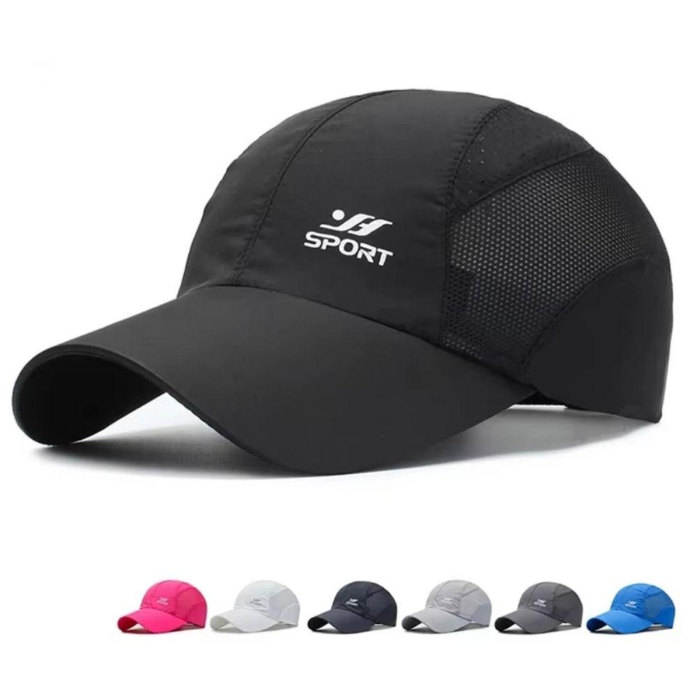 Sun Protection Sports Hats Quick Drying Fabric Baseball Net Caps Men's Sun Hats  Outdoor Sports