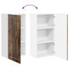 Wall Cabinet LUCCA Smoked Oak 50 x 31 x 100 cm