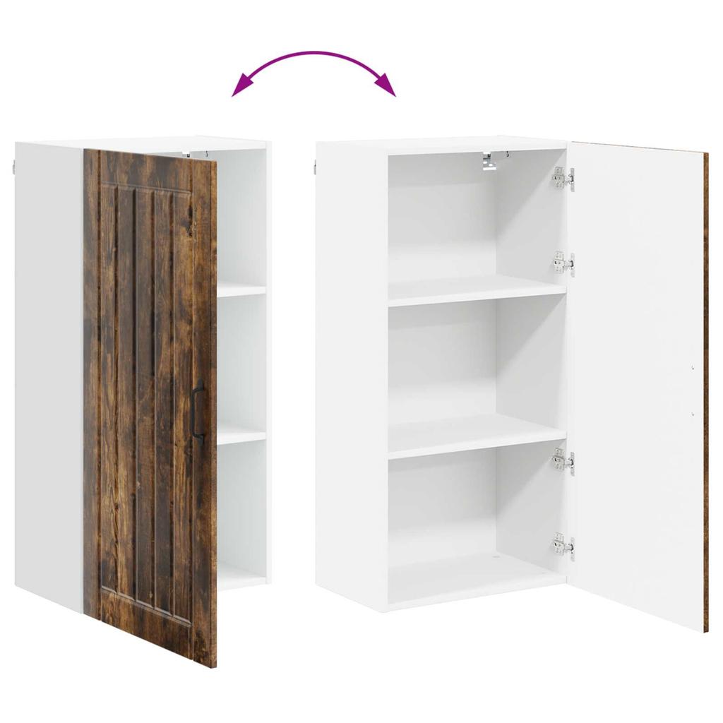 Wall Cabinet LUCCA Smoked Oak 50 x 31 x 100 cm