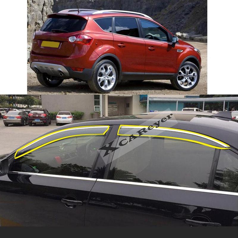 For Ford Kuga Escape 2004 2005 2006 2007 2008 2009 2010 2011 2012 Sticker Plastic Window Glass Wind Visor Rain/Sun Guard Vent