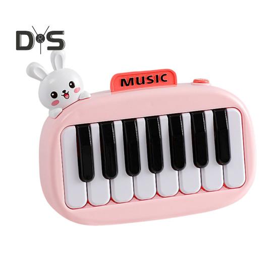 15 Keys Pocket Piano Mini Electronic Piano with Illuminated Keys for Kids Portable Music Instrument Children's Early Education Toy